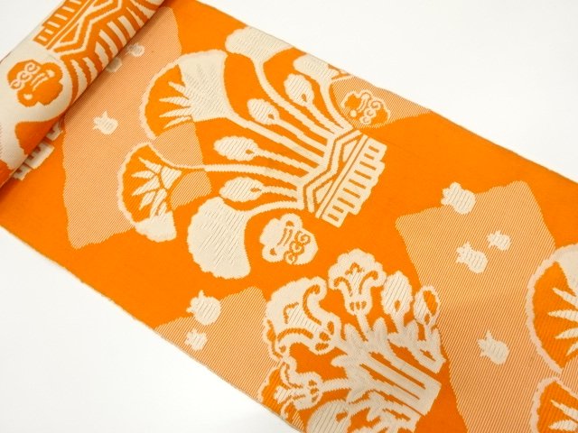 JAPANESE KIMONO / ANTIQUE HANASARA KIMONO FOR SUMMER / POT PATTERN WEA